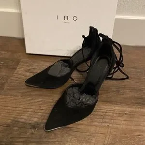 IRO | Shoes | Iro Mifal Suede Pumps Black Size 37 | Poshmark display picture 1